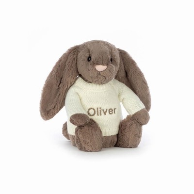 Jellycat Bashful Truffle Conejo with Cream Jumper | DJAQ-09372